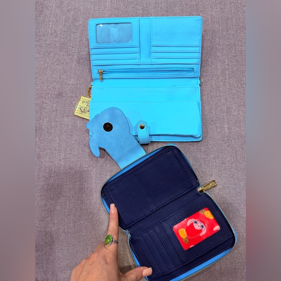 Disney Loungefly Stitch Wallet Bundle – Floral Long Wallet + Pineapple‎ Wallet - Picture 7 of 10